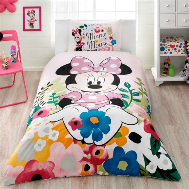 MİNNİE LOVELY GLİTTER NEVRESİM TAKIMI TEK KİŞİLİK