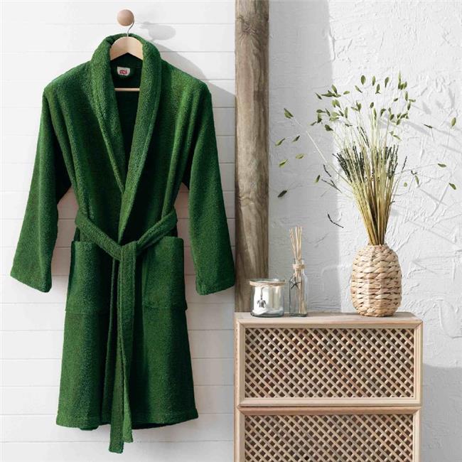 ŞALYAKA PAMUK BORNOZ YEŞİL L/XL